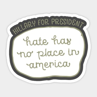 Hillary for President Sticker